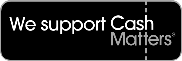 Cash Matters Badge Black