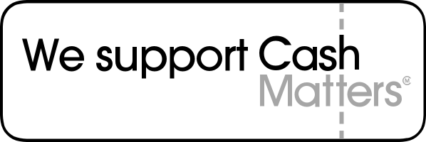 Cash Matters Badge White